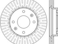 Disc frana SAAB 9-3 Cabriolet YS3D JURID 562459JC