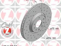 Disc frana SAAB 9-3 Cabriolet (YS3F) (2003 - 2016) ZIMMERMANN 430.1499.52 piesa NOUA