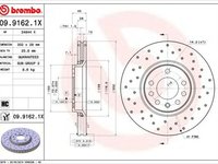 Disc frana SAAB 9-3 Cabriolet YS3F BREMBO 0991621X