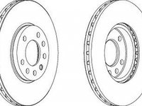 Disc frana SAAB 9-3 YS3D FERODO DDF1082