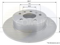 Disc frana SAAB 9-5 Combi (YS3E) (1998 - 2009) COMLINE ADC1122 piesa NOUA