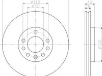 Disc frana SAAB 9-5 Combi (YS3E) (1998 - 2009) TEXTAR 92075603 piesa NOUA