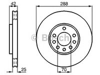 Disc frana SAAB 9-5 combi (YS3E) - Cod intern: W20270593 - LIVRARE DIN STOC in 24 ore!!!