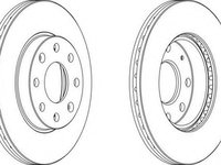 Disc frana SAAB 9-5 combi (YS3E), DODGE NEON II limuzina, DAEWOO KALOS (KLAS) - FERODO DDF1279