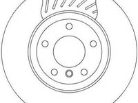 Disc frana SAAB 9-5 limuzina (YS3E), BMW 3 limuzina (E46), BMW 3 cupe (E46) - JURID 562318J