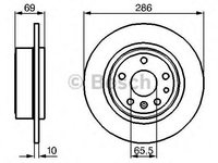 Disc frana SAAB 9-5 limuzina (YS3E), SAAB 9-5 combi (YS3E) - BOSCH 0 986 478 478