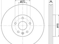 Disc frana SAAB 9-5 (YS3E) - OEM - MEYLE ORIGINAL GERMANY: 6835210027/PD|683 521 0027/PD - W02771622 - LIVRARE DIN STOC in 24 ore!!!