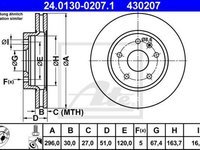 Disc frana SAAB 9-5 YS3G ATE 24013002071