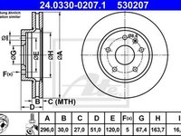 Disc frana SAAB 9-5 YS3G ATE 24033002071