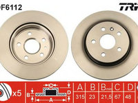 Disc frana SAAB 9-5 YS3G TRW DF6112 PieseDeTop