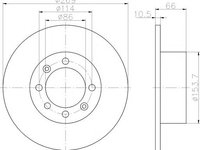 Disc frana SAAB 90 limuzina, SAAB 900 Cabriolet, SAAB 900 hatchback - HELLA PAGID 8DD 355 100-091