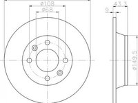 Disc frana SAAB 900 I AC4 AM4 TEXTAR 92048500