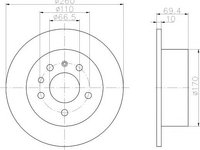 Disc frana SAAB 900 Mk II Cabriolet, SAAB 900 Mk II, OPEL VECTRA A (86_, 87_) - HELLA PAGID 8DD 355 103-901