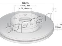 Disc frana SEAT ALHAMBRA 7V8 7V9 TOPRAN 109523