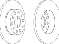 Disc frana SEAT ALTEA 5P1 FERODO DDF1276