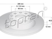 Disc frana SEAT ALTEA 5P1 TOPRAN 110311