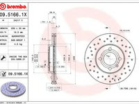 Disc frana SEAT AROSA (6H) (1997 - 2004) BREMBO 09.5166.1X