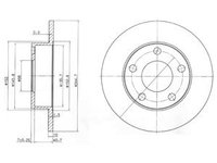 Disc frana SEAT AROSA (6H) (1997 - 2004) KRIEGER 0950004025 piesa NOUA