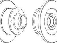 Disc frana SEAT CORDOBA (6K1, 6K2) (1993 - 1999) FERODO DDF137C-1 piesa NOUA