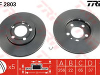 Disc frana SEAT CORDOBA (6L2) (2002 - 2009) TRW DF2803