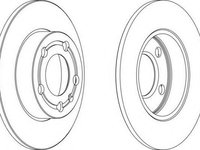 Disc frana SEAT CORDOBA limuzina (6K1, 6K2), VW POLO (6N1), SEAT IBIZA Mk II (6K1) - FERODO DDF1233