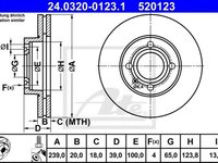 Disc frana SEAT CORDOBA Vario (6K5) (1999 - 2002) ATE 24.0320-0123.1 piesa NOUA