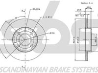 Disc frana SEAT CORDOBA Vario 6K5 SBS 1815209933