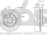 Disc frana SEAT CORDOBA Vario 6K5 SBS 1815209934