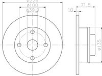 Disc frana SEAT CORDOBA Vario 6K5 TEXTAR 92041803