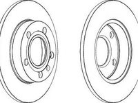 Disc frana SEAT EXEO (3R2) (2008 - 2016) FERODO DDF1709 piesa NOUA