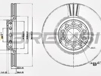 Disc frana SEAT EXEO ST 3R5 BREMSI DBB707V