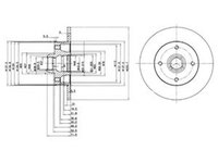 Disc frana SEAT IBIZA II 6K1 DELPHI BG2389