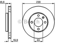 Disc frana SEAT IBIZA III 6K1 BOSCH 0986478017