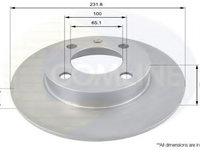 Disc frana SEAT IBIZA Mk II (6K1) (1993 - 1999) COMLINE ADC1439