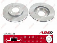 Disc frana SEAT IBIZA Mk IV (6L1) (2002 - 2009) ABE C3W012ABE