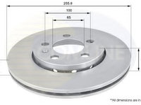 Disc frana SEAT IBIZA Mk IV (6L1) (2002 - 2009) COMLINE ADC1407V