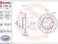 Disc frana SEAT IBIZA V ST 6J8 6P8 BREMBO 0871651X