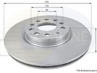 Disc frana SEAT LEON 1P1 COMLINE ADC1449V