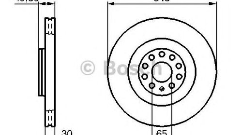 Disc frana SEAT LEON (1P1) - OEM - BOSCH: 098