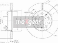 Disc frana SEAT LEON SC (5F5) Compartiment, 01.2013 - Maxgear 19-3238