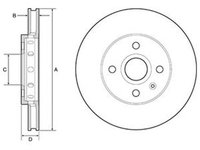 Disc frana SEAT Mii KF1 DELPHI BG4647C