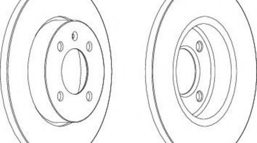 Disc frana SEAT TOLEDO I (1L) (1991 - 1999) F