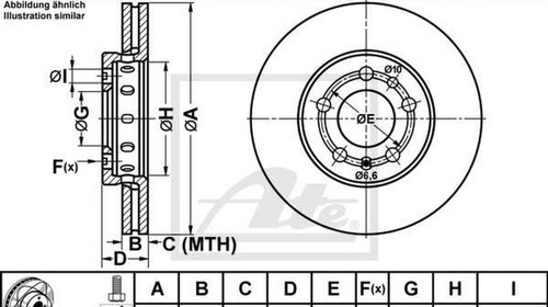 Disc frana SEAT TOLEDO IV KG3 ATE 24032201511