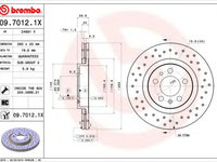 Disc frana SEAT TOLEDO Mk II (1M2) (1998 - 2006) BREMBO 09.7012.1X