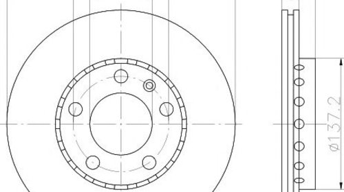 Disc frana SKODA CITIGO - OEM - MEYLE ORIGINA