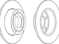 Disc frana SKODA FABIA (6Y2) (1999 - 2008) FERODO DDF929