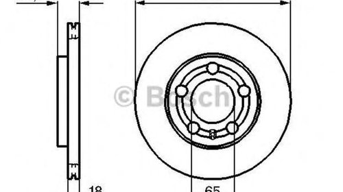 Disc frana SKODA FABIA 6Y2 BOSCH 0986479036