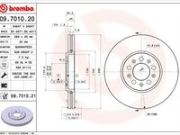 Disc frana SKODA FABIA 6Y2 BREMBO 09701021