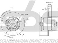 Disc frana SKODA FABIA 6Y2 SBS 1815204761