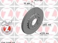 Disc frana SKODA FABIA (6Y2), SKODA FABIA Combi (6Y5), SKODA FABIA limuzina (6Y3) - ZIMMERMANN 600.3218.20